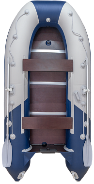 Лодка ПВХ Ривьера Компакт 3200 НДНД #св. серый/синий