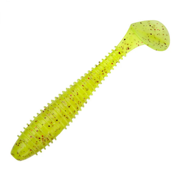 Приманка силиконовая Keitech Swing Impact Fat 6.8" #PAL01 Chartreuse Red Flake