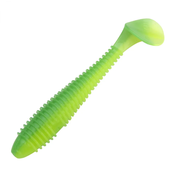 Приманка силиконовая Keitech Swing Impact Fat 3.8" #EA11 Lime Chartreuse Glow