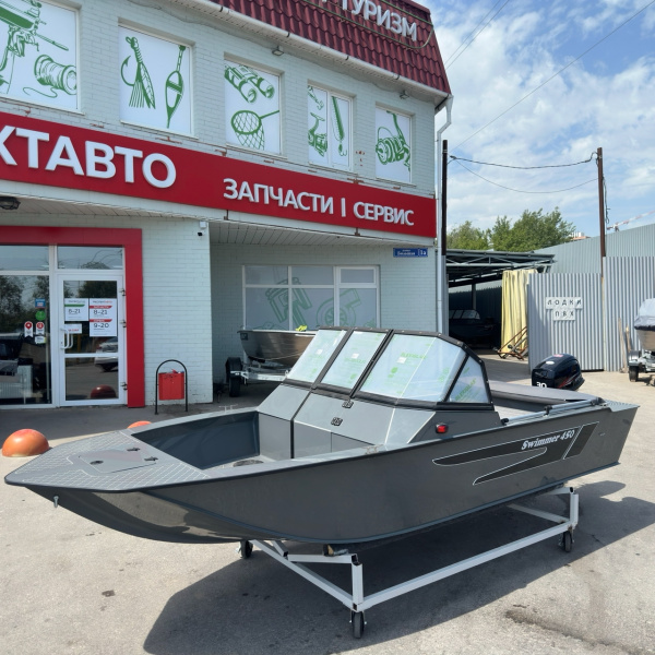 Лодка ПНД Swimmer 450Z с мотором