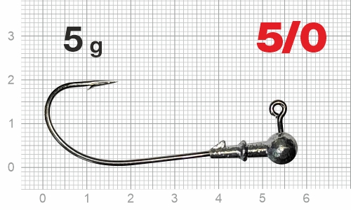 Джиг-головка Nautilus Corner NC-2217 hook №5/0,  5г, 5шт