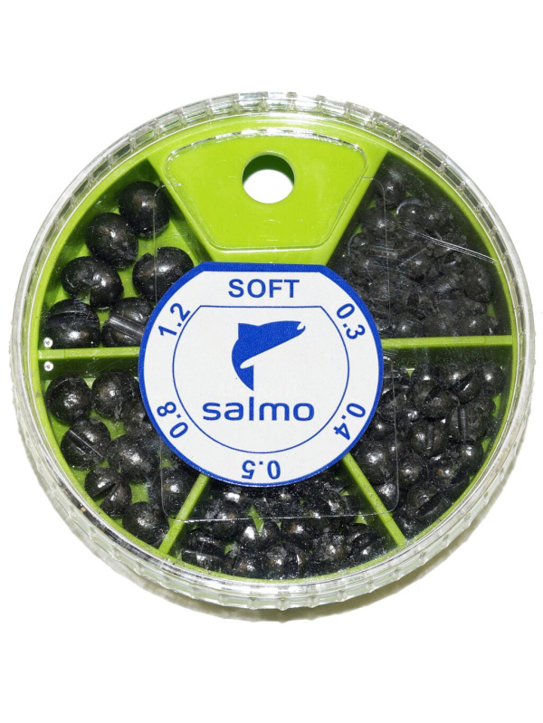 Набор грузов Salmo Soft дробь, 5 секций, 0,3-1,2г