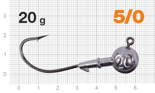 Джиг-головка Nautilus Corner 120 NC-2218 hook №5/0, 20г, 4шт