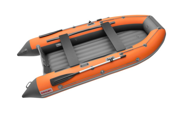 Лодка ПВХ Roger Zefir 3500 LT, НДНД, #оранжевый/графит