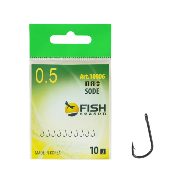 Крючок Одинарный Fish Season SODE-RING №05 10шт