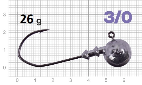 Джиг-головка Nautilus Claw NC-1021 hook №3/0, 26гр, 3шт