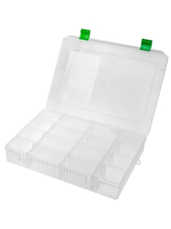 Коробка рыболовная Fisherbox 310B 310x230x60, прозрачная Коробка рыболовная Fisherbox 310B 310x230x60, прозрачная