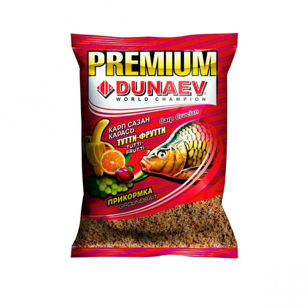 Прикормка Dunaev Premium 1кг #Карп-Сазан Тутти-Фрутти
