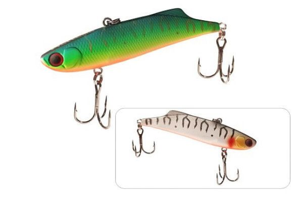 Воблер Mottomo Blade VIB 75S 75мм, 15г #Silver&Ghost Tiger