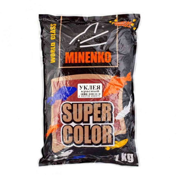 Прикормка Minenko "Super Color" 1кг #Уклея красная