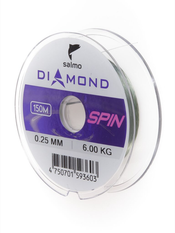 Монофильная леска Salmo Diamond Spin 150м 0,25мм