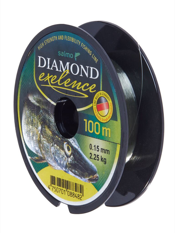 Монофильная леска Salmo Diamond Exelence 100м, 0,15мм