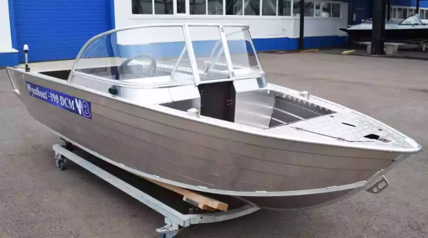 Лодка алюминиевая Wyatboat 390DCM (увеличенный борт)