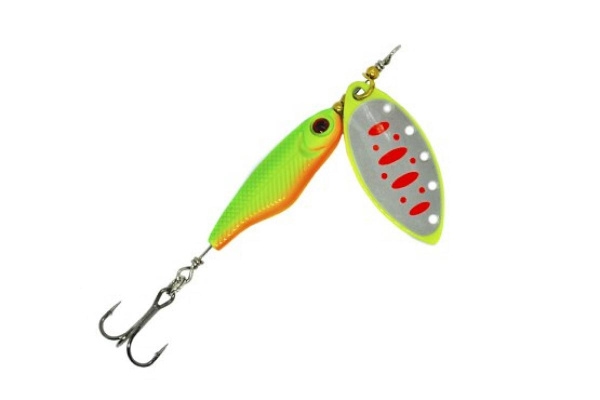 Блесна Вращающаяся Mottomo Spin Blade 2+, 12г #Fluo 46
