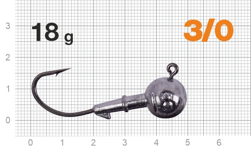 Джиг-головка Nautilus Corner 120 NC-2218 hook №3/0, 18г, 4шт