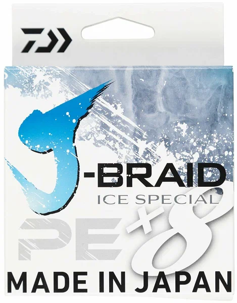 Плетеный шнур Daiwa J-Braid Ice Special X8E #  11lb 5кг 0,06мм 50м #Голубой