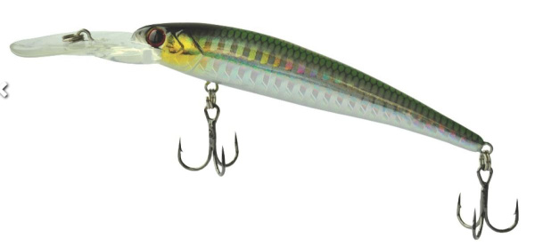 Воблер Mottomo Deep Hooker 90F 90мм, 8,5г #Green Silver