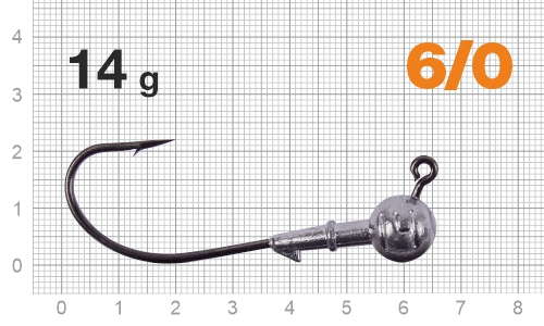 Джиг-головка Nautilus Corner 120 NC-2218 hook №6/0, 14г, 5шт