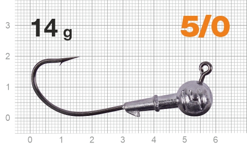 Джиг-головка Nautilus Corner 120 NC-2218 hook №5/0, 14г, 5шт