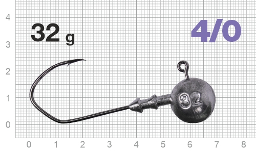 Джиг-головка Nautilus Claw NC-1021 hook №4/0, 32гр, 3шт