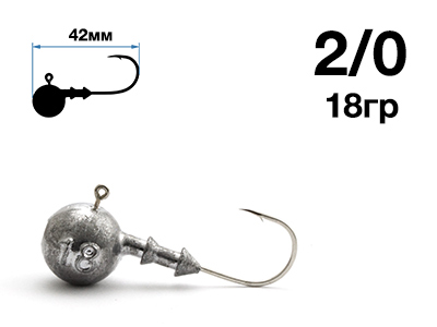 Джиг-головка Nautilus Sting Sphere SSJ4100 hook №2/0, 18гр, 5шт