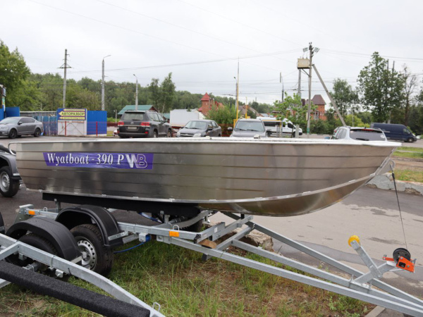 Лодка алюминиевая Wyatboat 390P (увеличенный борт)
