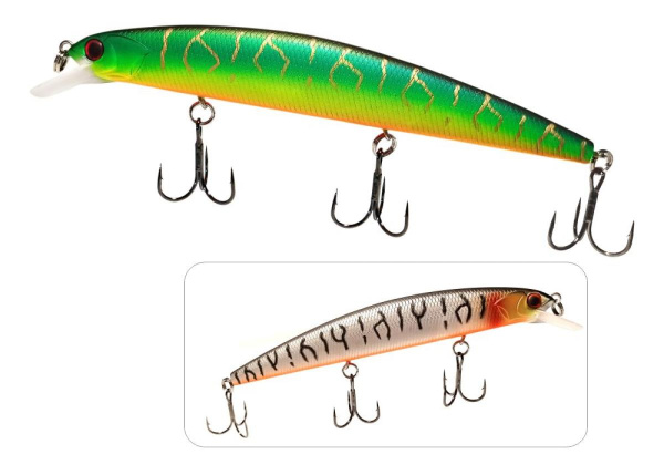 Воблер Mottomo Aringo 130SP 130мм, 21,3г #Silver&Ghost Tiger