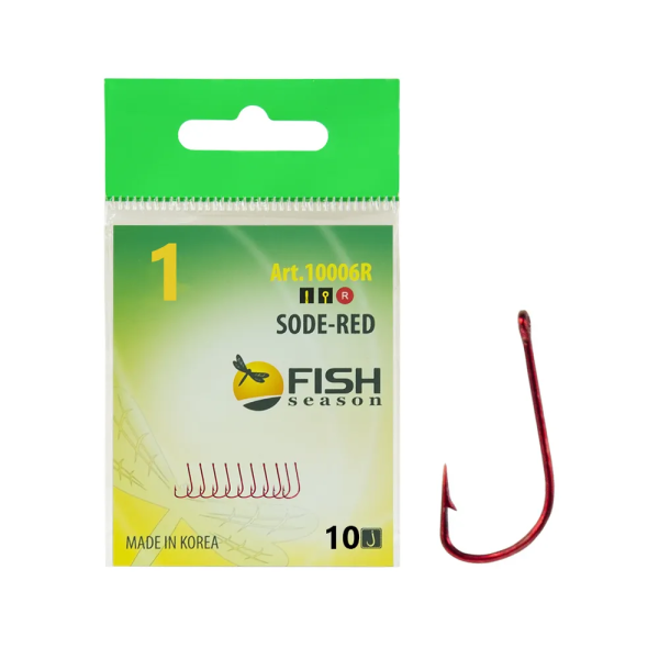 Крючок Одинарный Fish Season SODE-RING №1 10шт