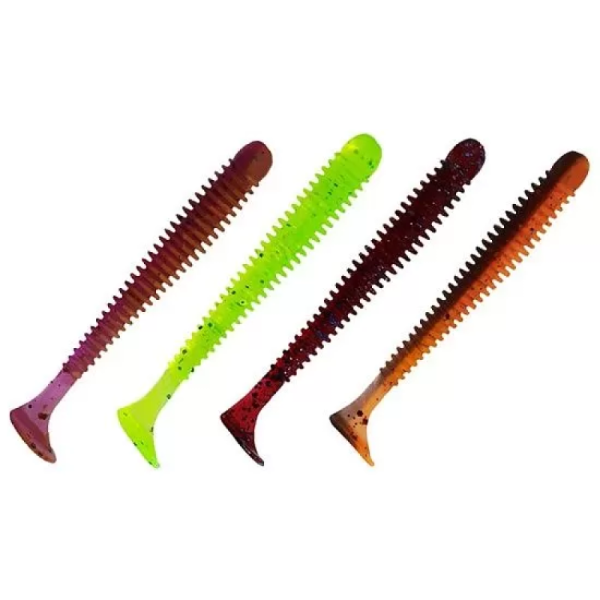 Приманка силиконовая Crazy Fish Vibro Worm 2.5" 81-65-M123-6 8шт