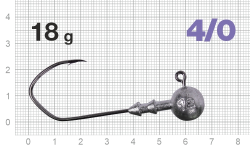 Джиг-головка Nautilus Claw NC-1021 hook №4/0, 18гр, 3шт