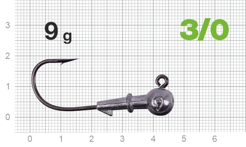 Джиг-головка Nautilus Power 120 NP-1608 hook №3/0,  9гр, 5шт