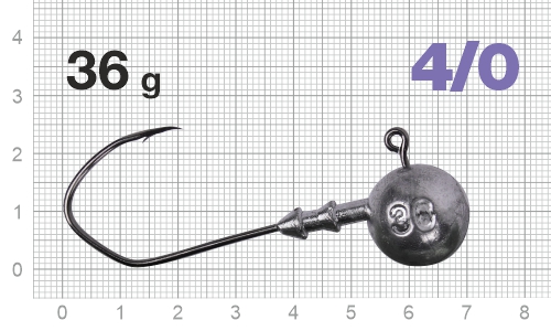 Джиг-головка Nautilus Claw NC-1021 hook №4/0, 36гр, 3шт