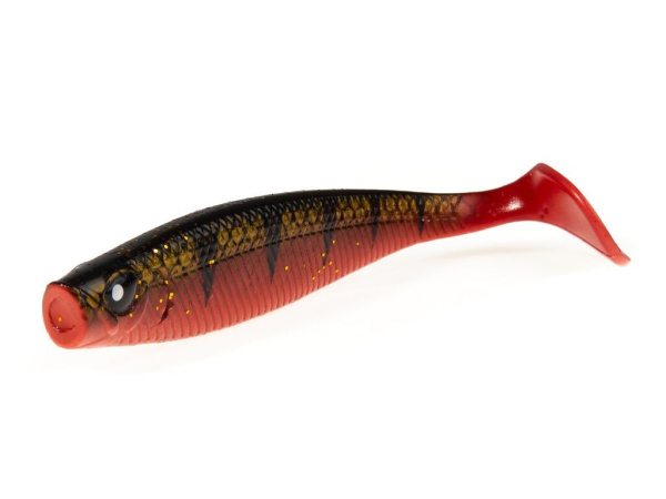 Приманка силиконовая Lucky John Red Tail Shad 7" #PG22