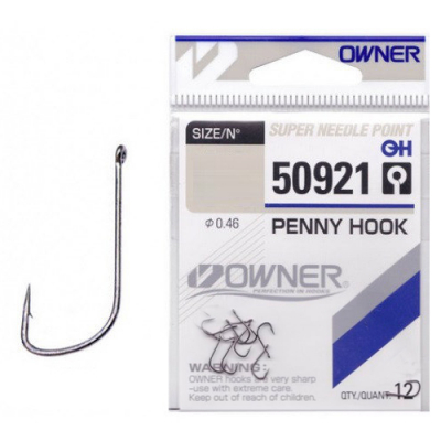 Крючок Одинарный Owner 50921 Penny Hook BC №16 11шт