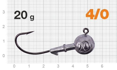 Джиг-головка Nautilus Corner 120 NC-2218 hook №4/0, 20г, 4шт