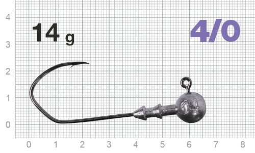 Джиг-головка Nautilus Claw NC-1021 hook №4/0, 14гр, 3шт