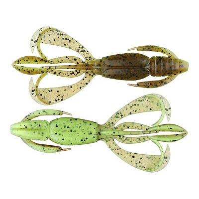 Приманка силиконовая Keitech Crazy Flapper 2,8" #401 Green Pumpkin PP. Chart.