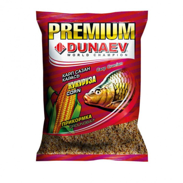 Прикормка Dunaev Premium 1кг #Карп-Сазан Кукуруза