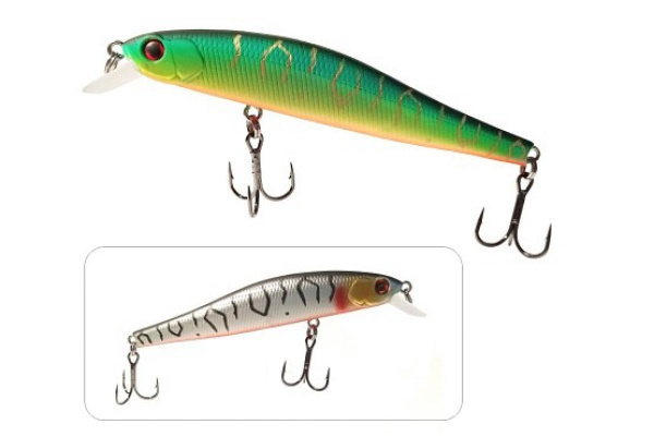 Воблер Mottomo Leo 90SP 90мм, 10,4г #Silver&Ghost Tiger