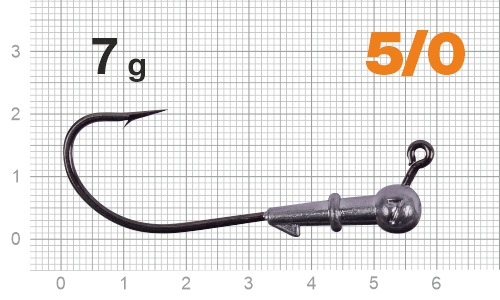 Джиг-головка Nautilus Corner 120 NC-2218 hook №5/0,  7г, 5шт