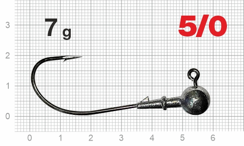 Джиг-головка Nautilus Corner NC-2217 hook №5/0,  7г, 5шт