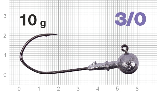 Джиг-головка Nautilus Claw NC-1021 hook №3/0, 10гр, 3шт