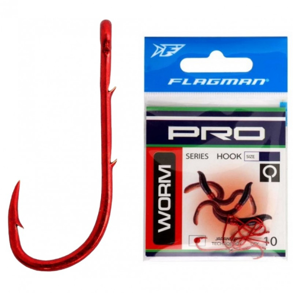 Крючок Одинарный F-Fishing Pro Worm №16 10шт