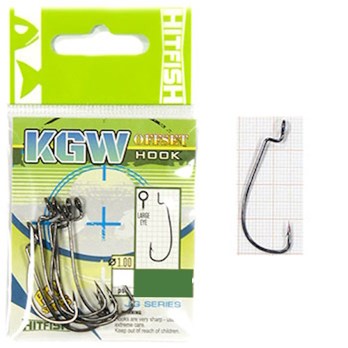 Крючок Офсетный HitFish KGW Offset hook №4 7шт