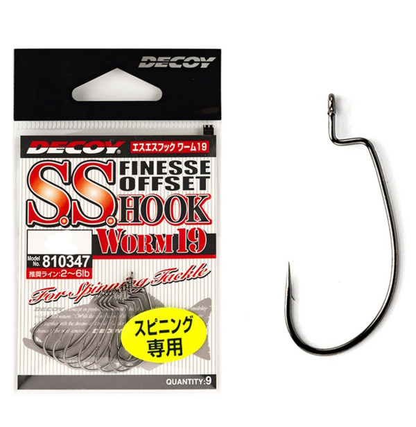 Крючок Офсетный Decoy Worm 19 №6 9шт