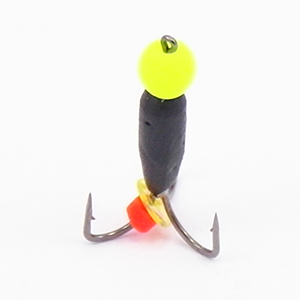 Мормышка "Владимирская мормышка" М/в "Чёртик с ушком с шариком неон" 2мм ~0,4г