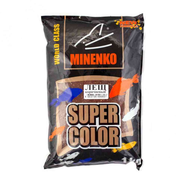 Прикормка Minenko "Super Color" 1кг #Лещ коричневый