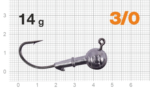 Джиг-головка Nautilus Corner 120 NC-2218 hook №3/0, 14г, 5шт