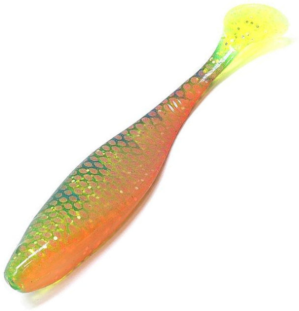 Приманка силиконовая Narval Commander Shad 12см #019-Yellow Perch