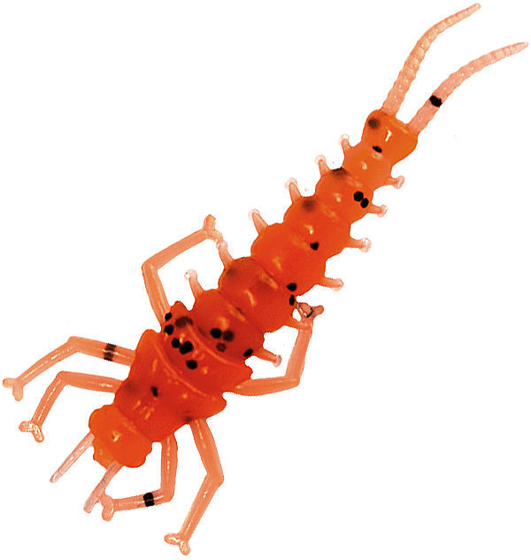 Силиконовая приманка LureMax Stone Fly 2,5" #008 Fire Carrot